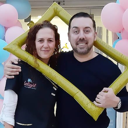 Alexandra Santos com Flávio Furtado